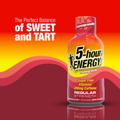 5-hour ENERGY detalle del líquido y textura, sabor intenso sin azúcar
