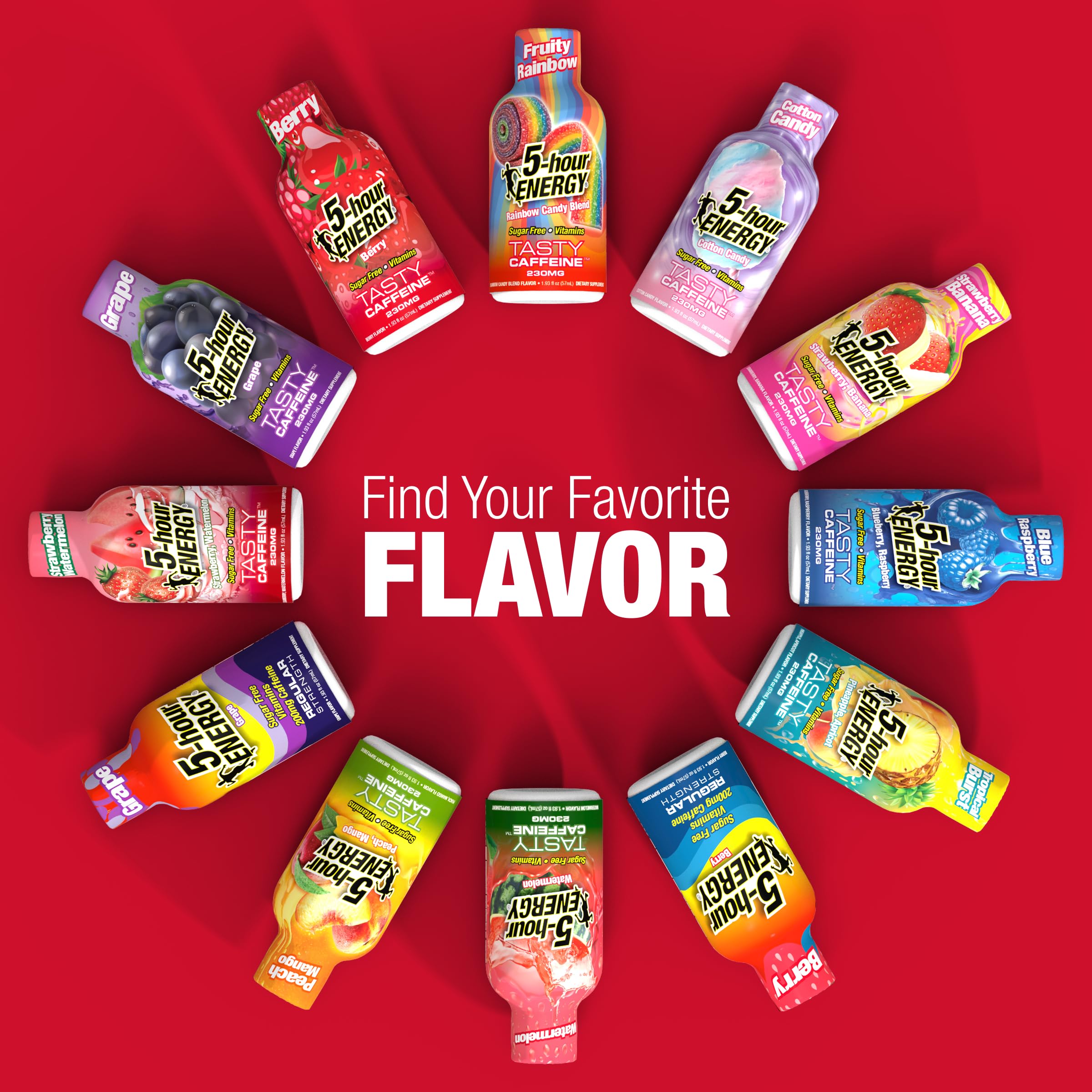 5-hour ENERGY etiqueta con ingredientes, transparencia y apoyo con vitaminas B