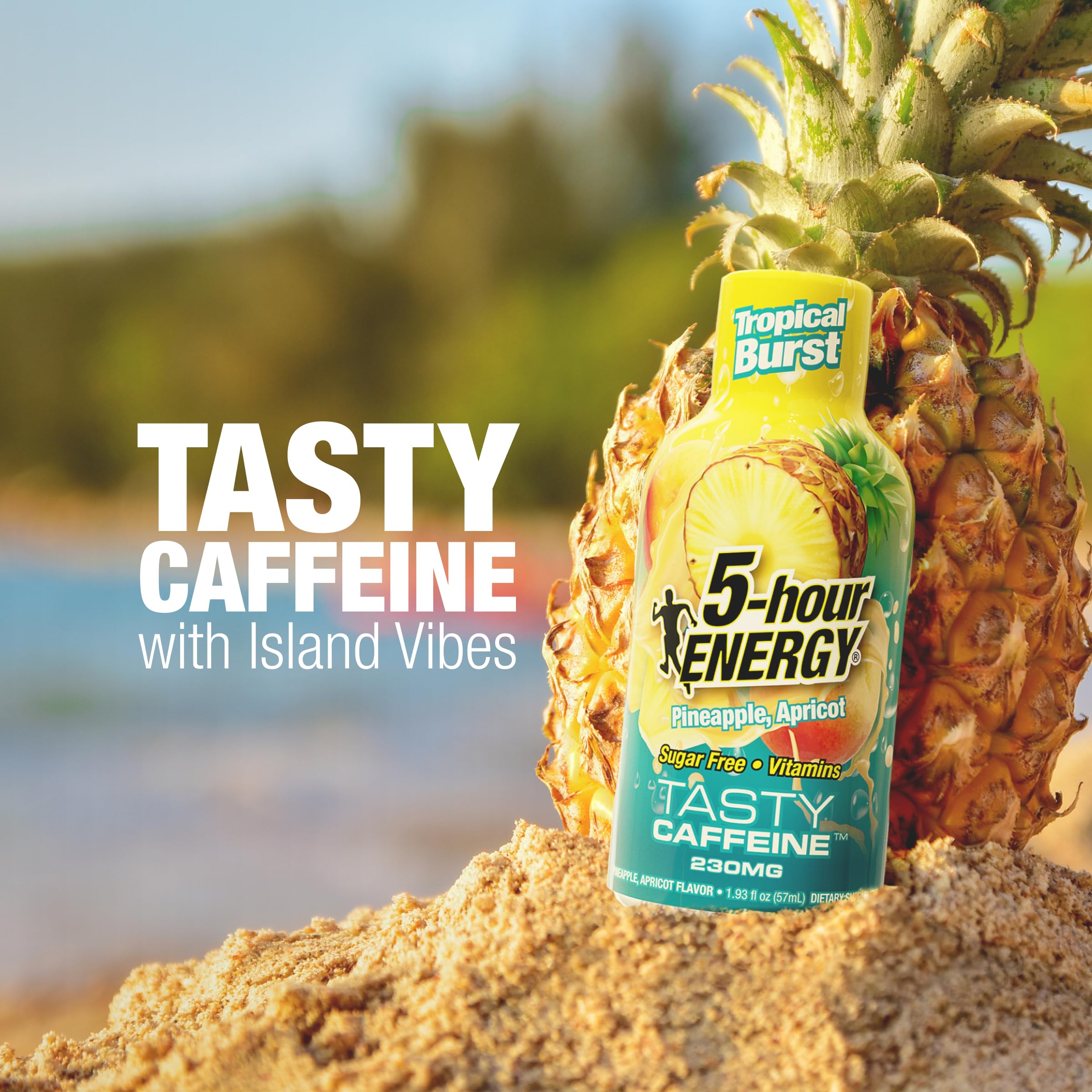 5-hour ENERGY primer plano del líquido mostrando color y textura energizante