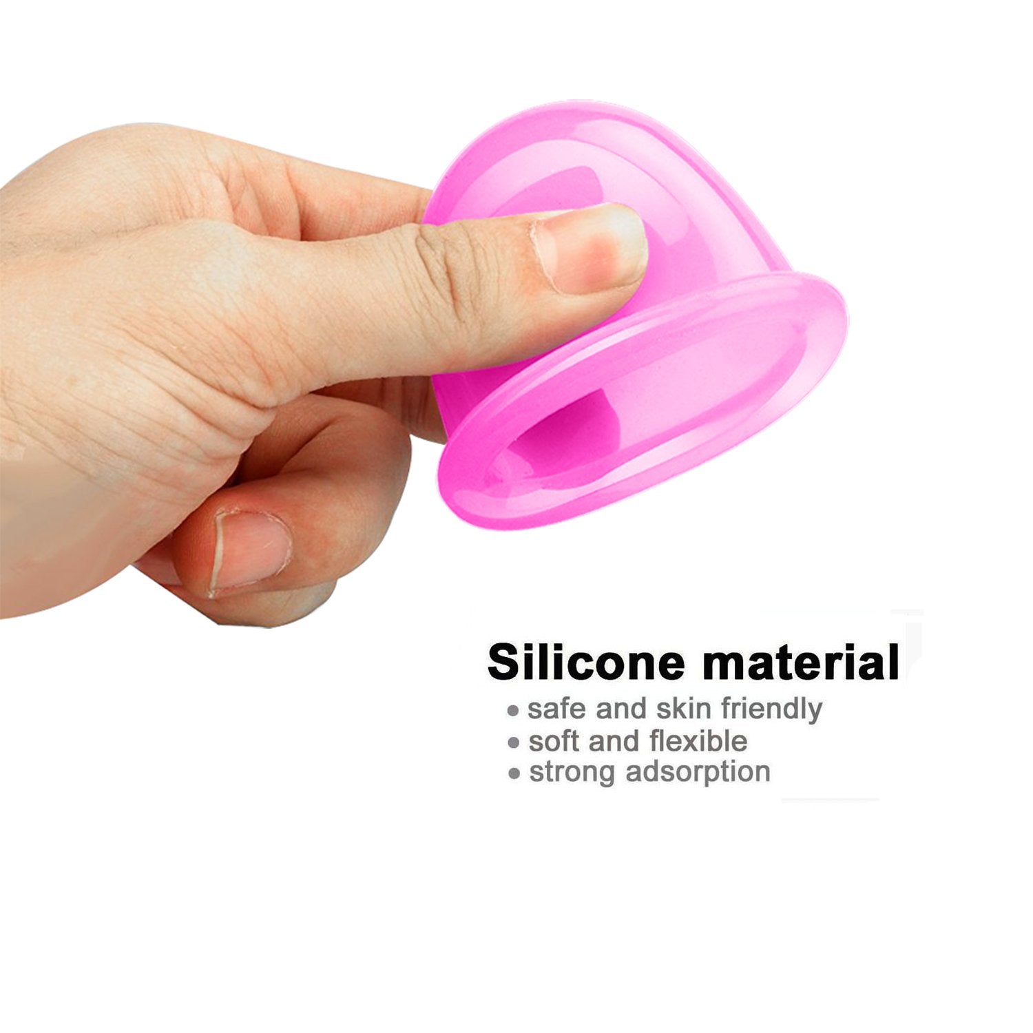 500-miles detalle silicona flexible que facilita succión y limpieza