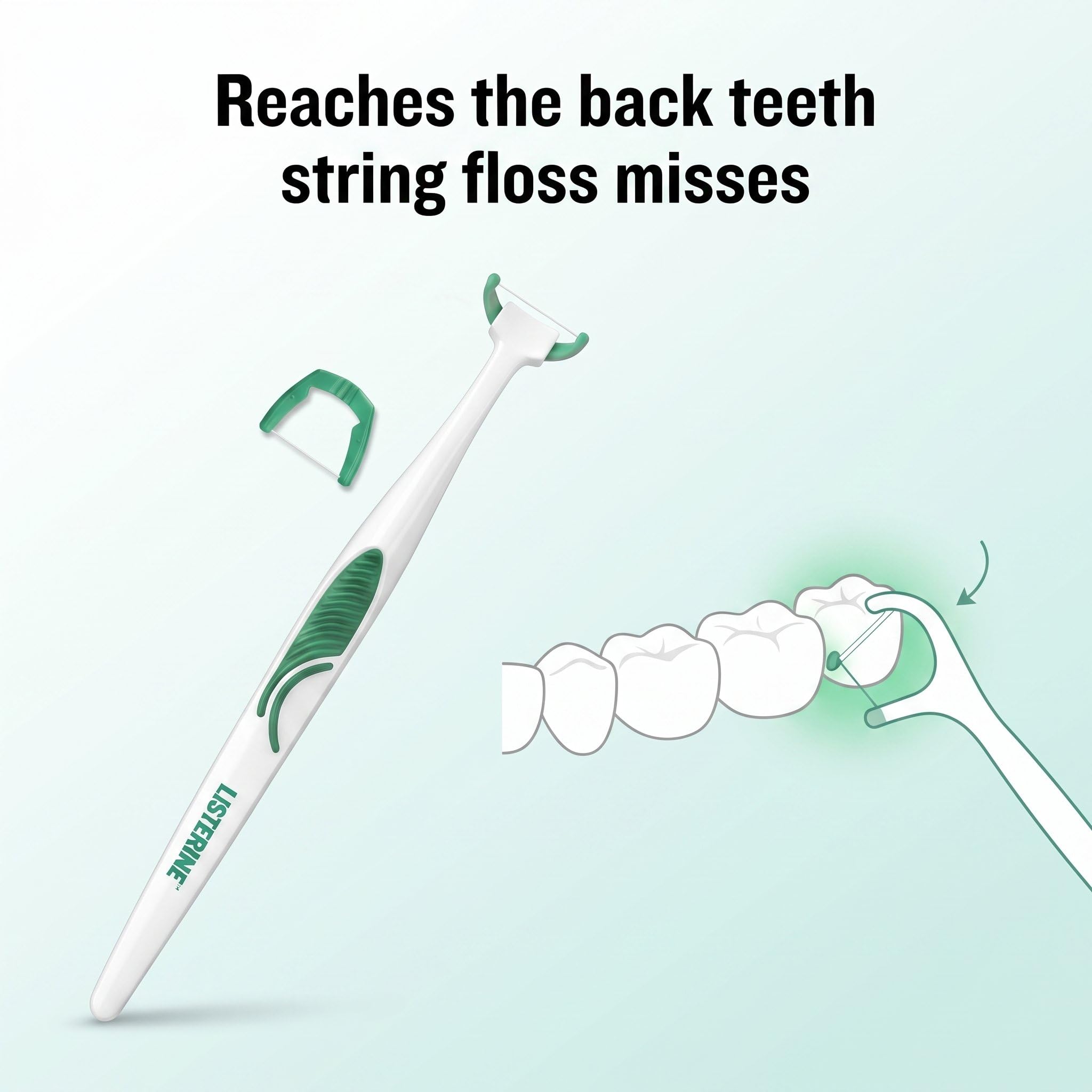 55Dental cabeza recambio con menta, detalle que facilita limpieza