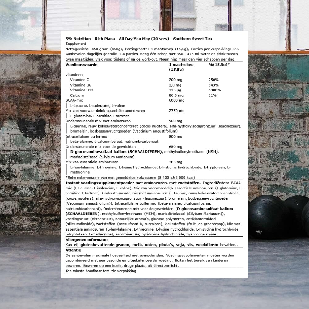 5% Nutrition bebida preparada en botella durante entrenamiento para hidratación continua