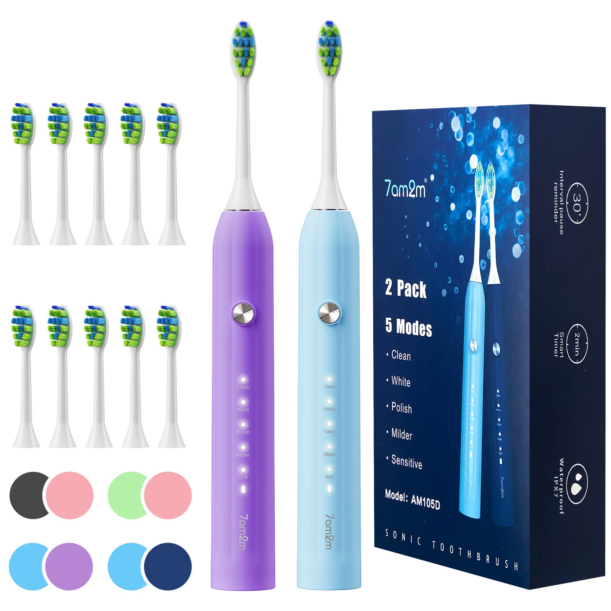 7AM2M vista frontal del pack doble, conveniencia para familias