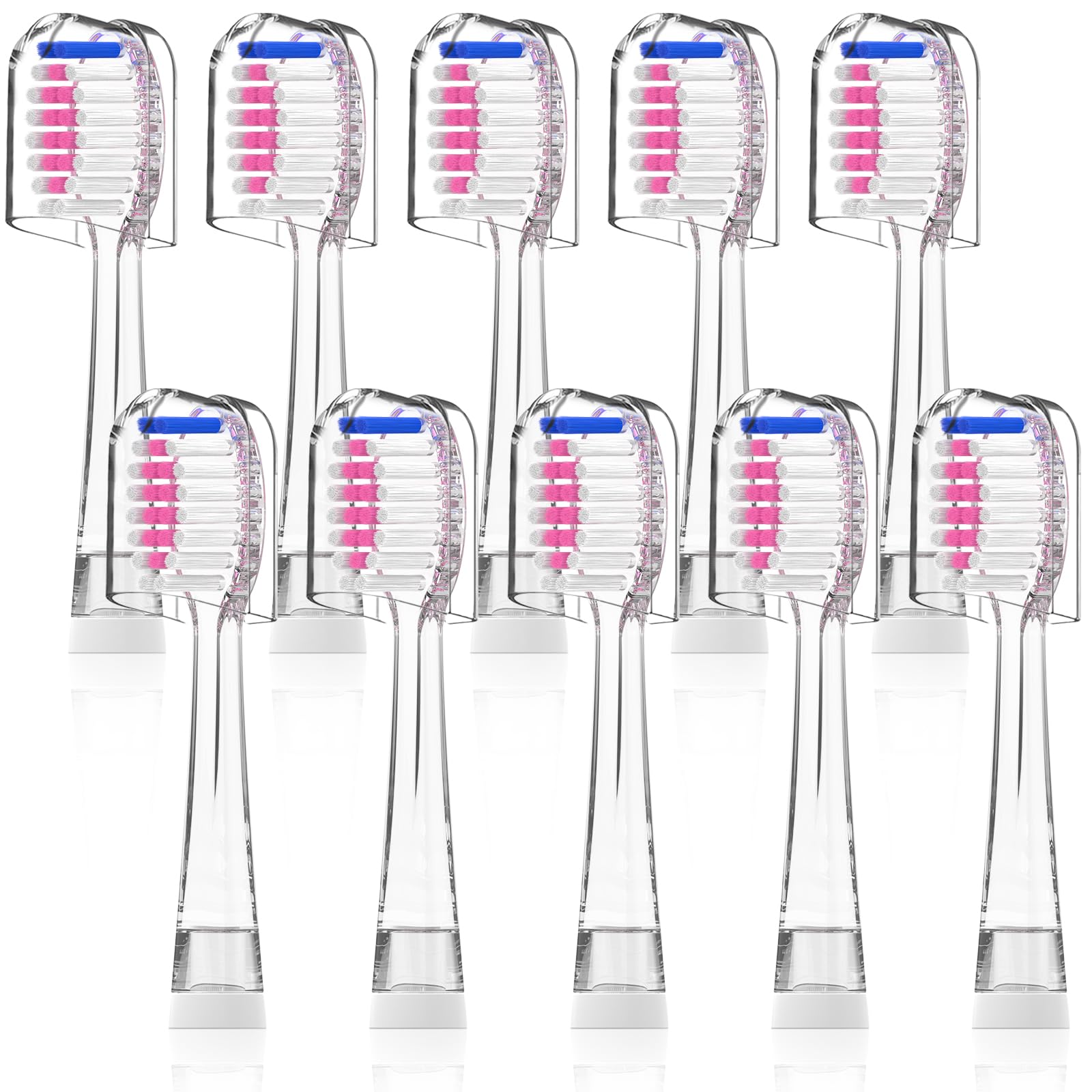 7zyki cabezal frontal pack 10 mostrando diseño y color rosa, fácil identificación