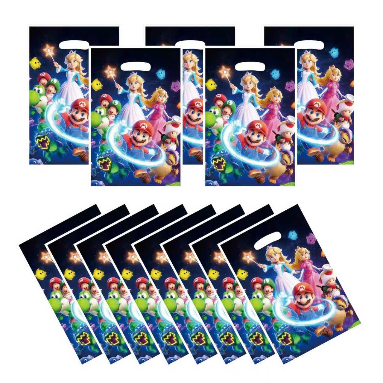 88xiaoyun vista frontal del paquete de 30 bolsas con diseño Mario, aspecto atractivo