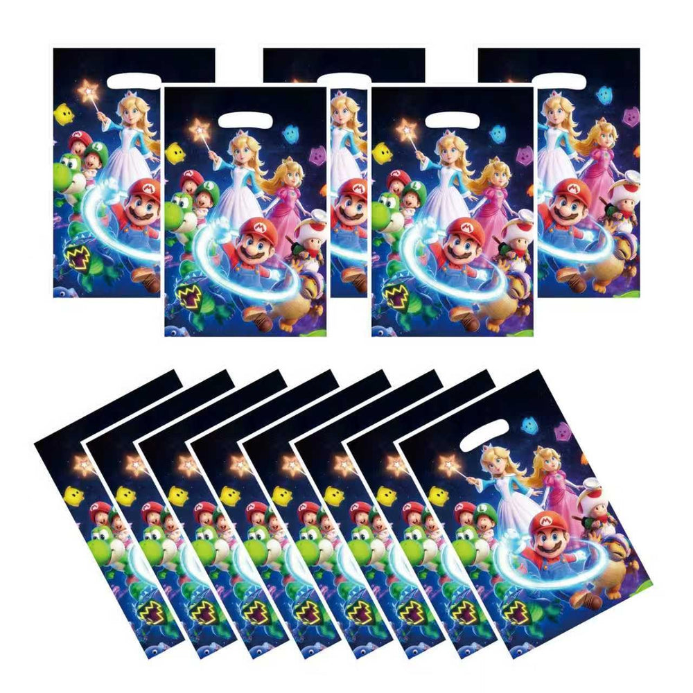 88xiaoyun vista frontal del paquete de 30 bolsas con diseño Mario, aspecto atractivo