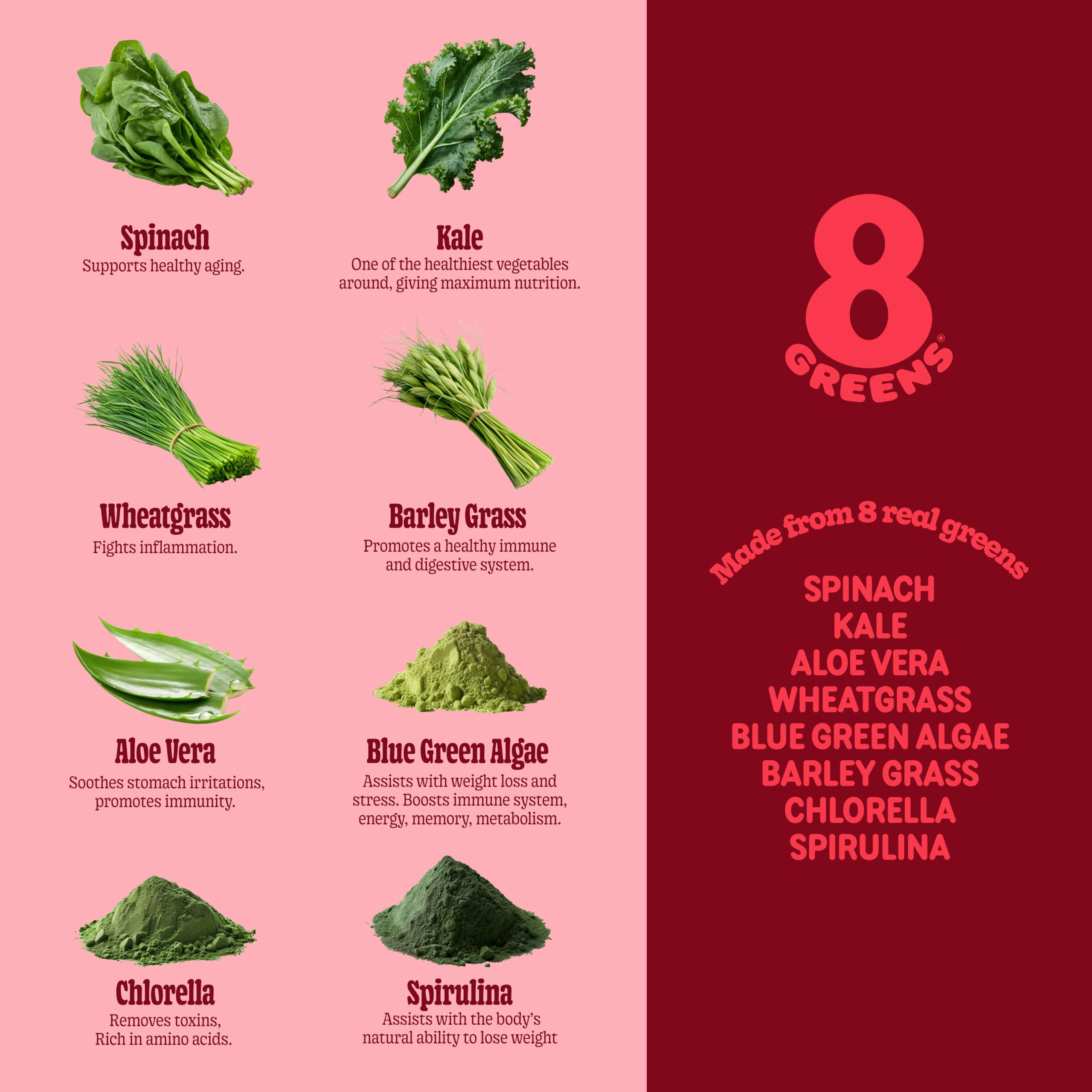 8G etiqueta de ingredientes con vitaminas, transparencia en composición