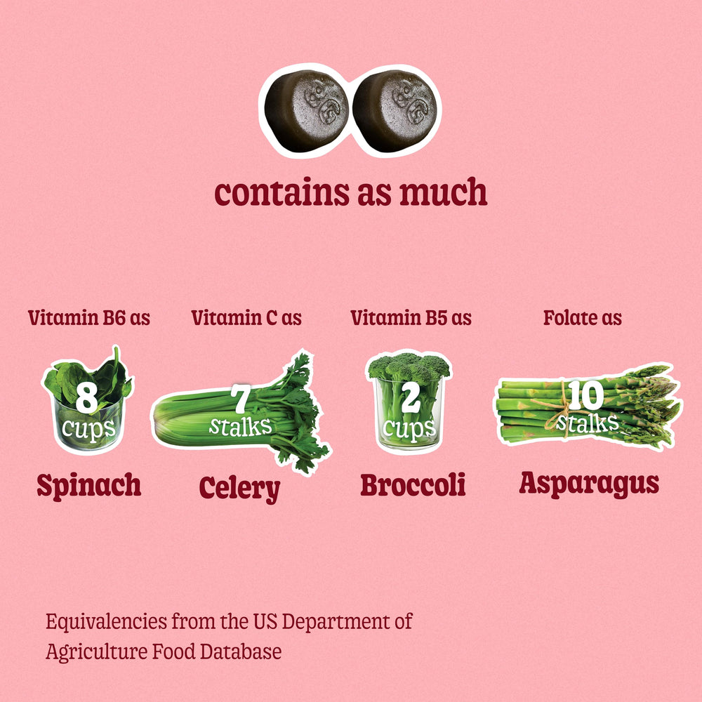8G comparación de tamaño de gomita para referencia de porción