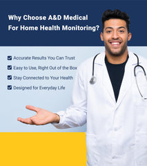 A&D Medical app Heart Track mostrando registro para control y revisión