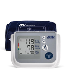 A&D Medical vista frontal del monitor con pantalla legible y botones accesibles