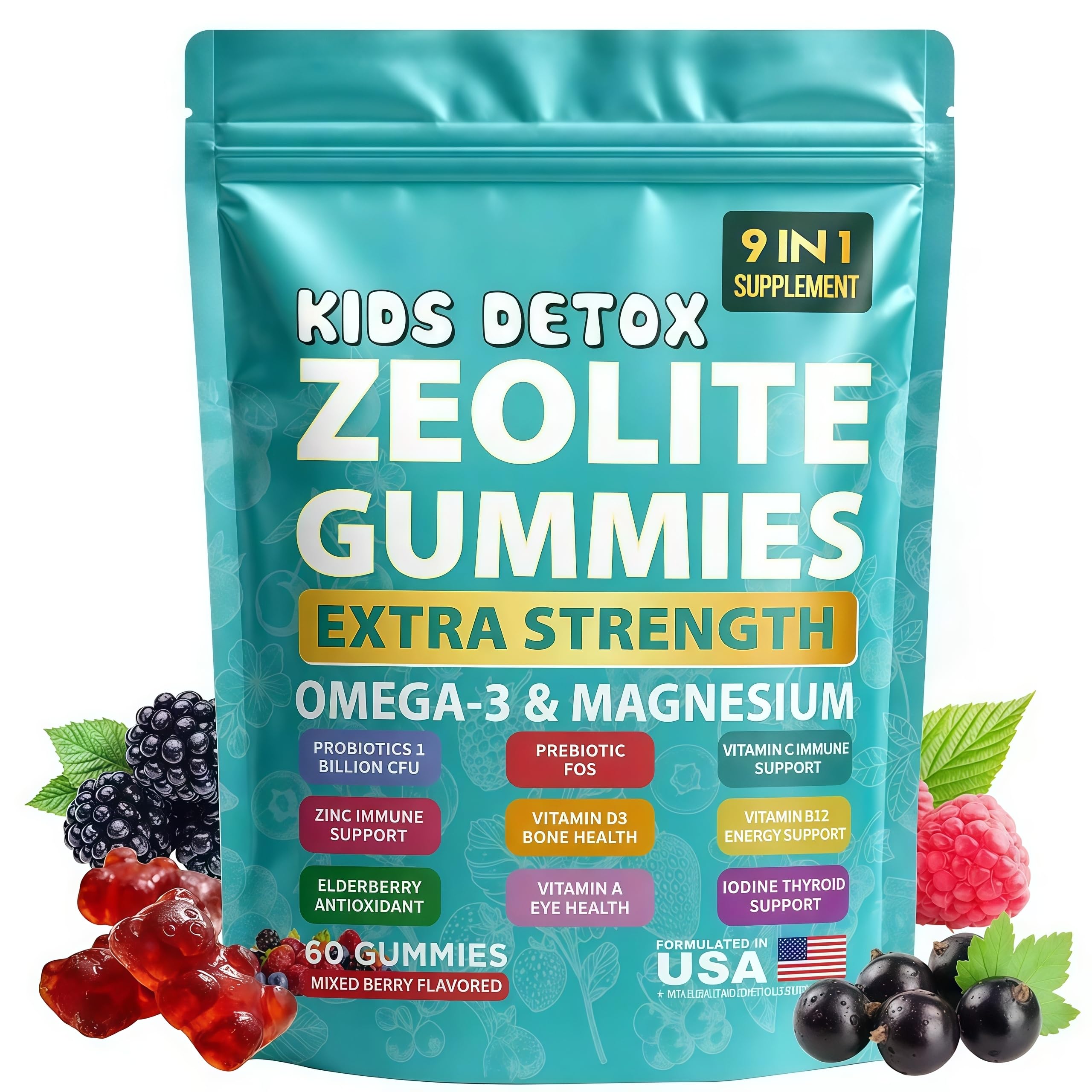 A Curated Vibe gomitas frontal con etiqueta clara y beneficio práctico