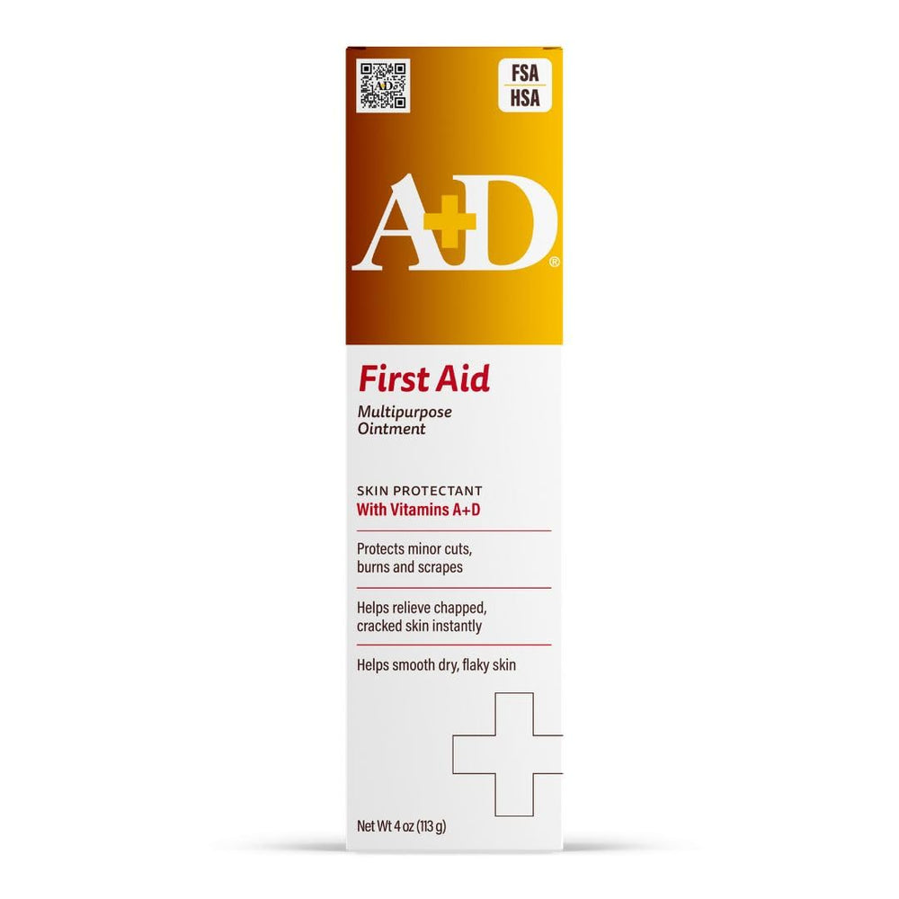A+D pomada frente del envase mostrando tamaño y protección