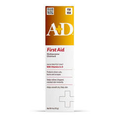 A+D pomada frente del envase mostrando tamaño y protección