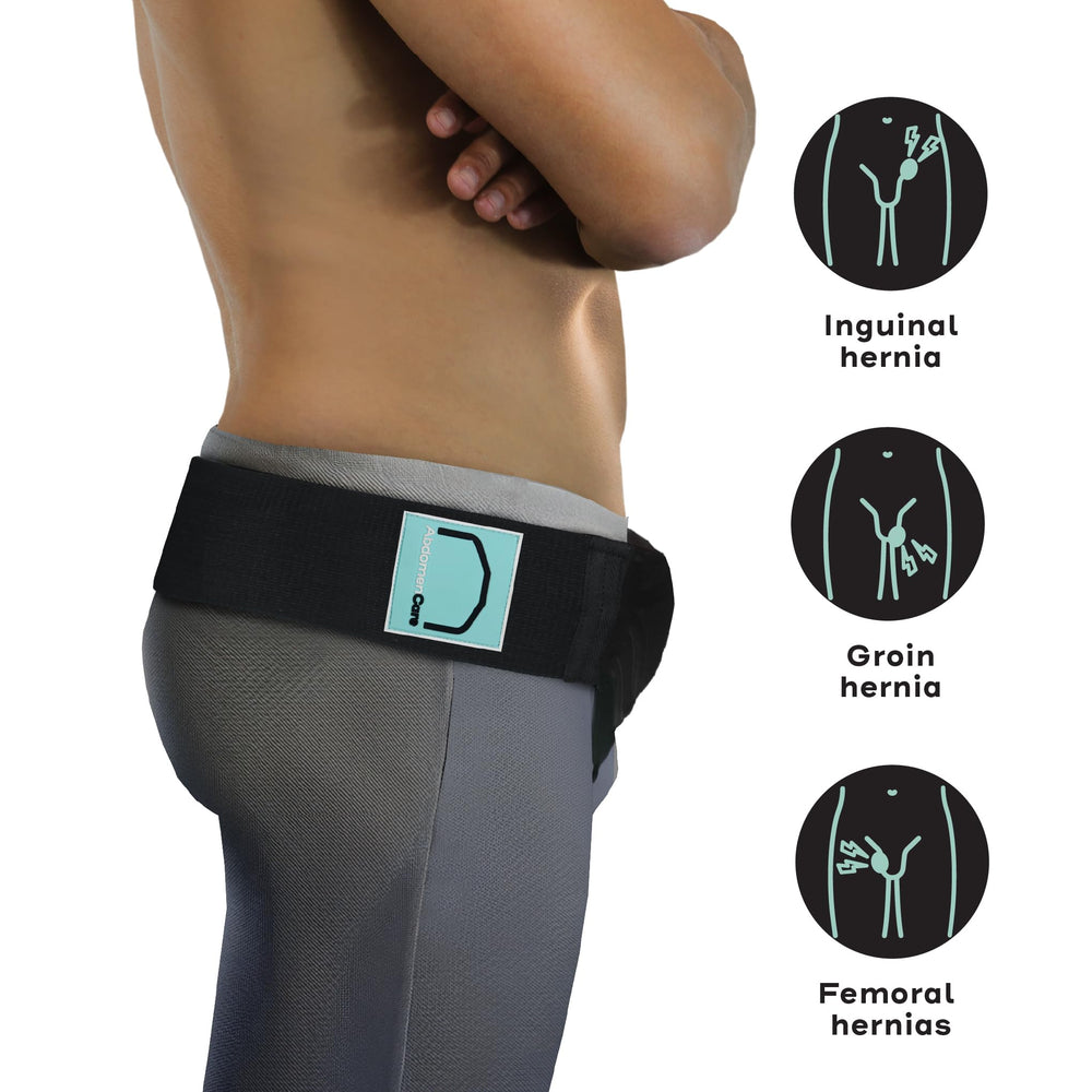 Abdomencare dos almohadillas intercambiables para compresión adaptable