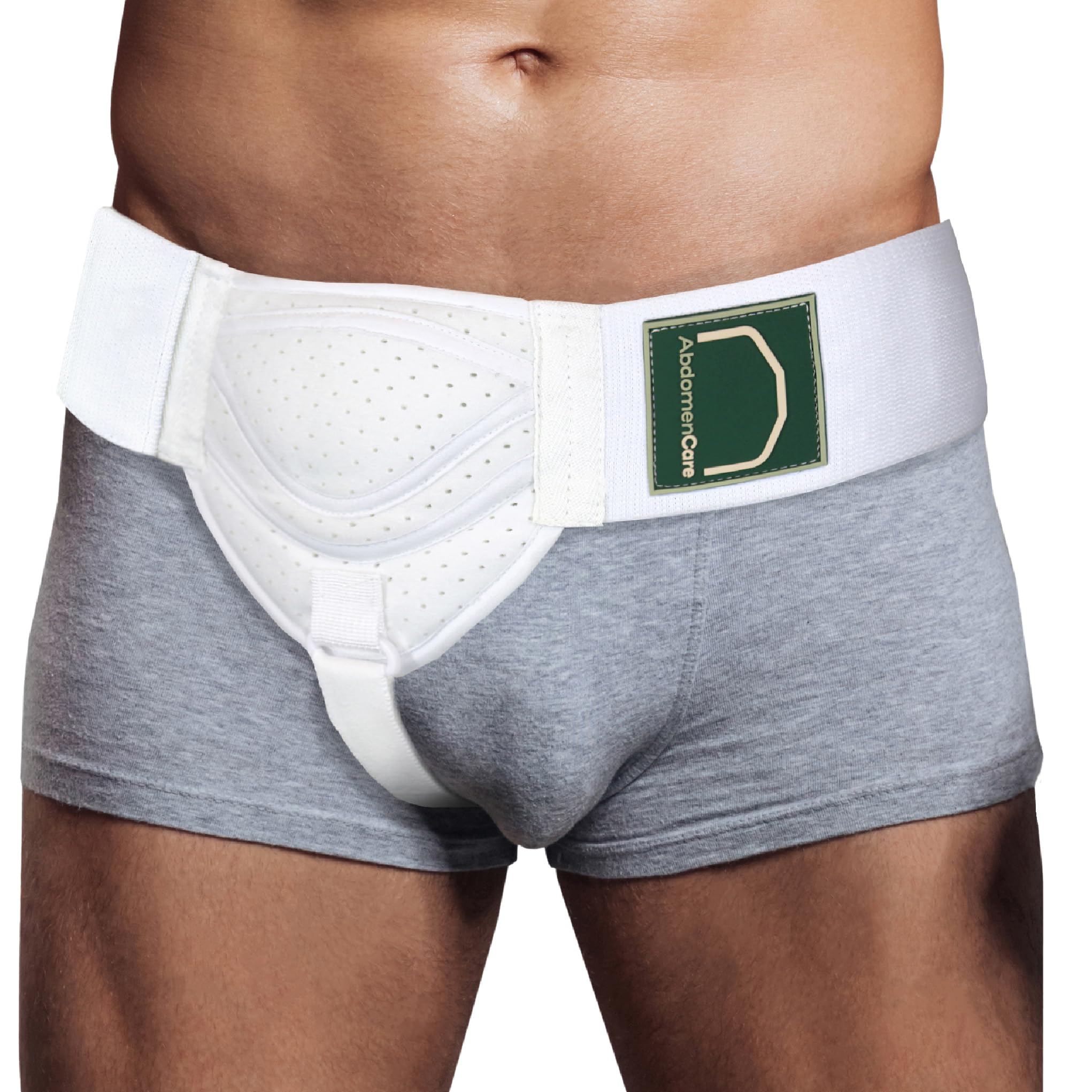 Abdomencare faja frontal plegada mostrando diseño discreto y ajuste