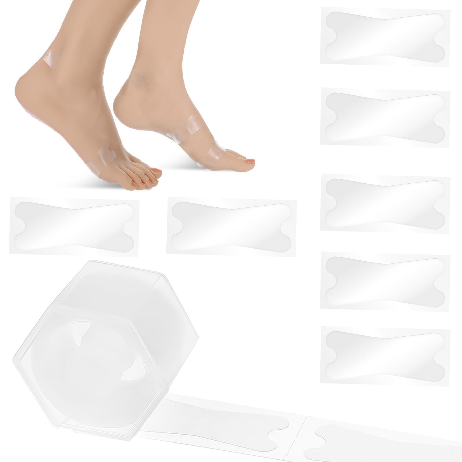Abeillo rollo frontal transparente mostrando 30 tiras, protección rápida