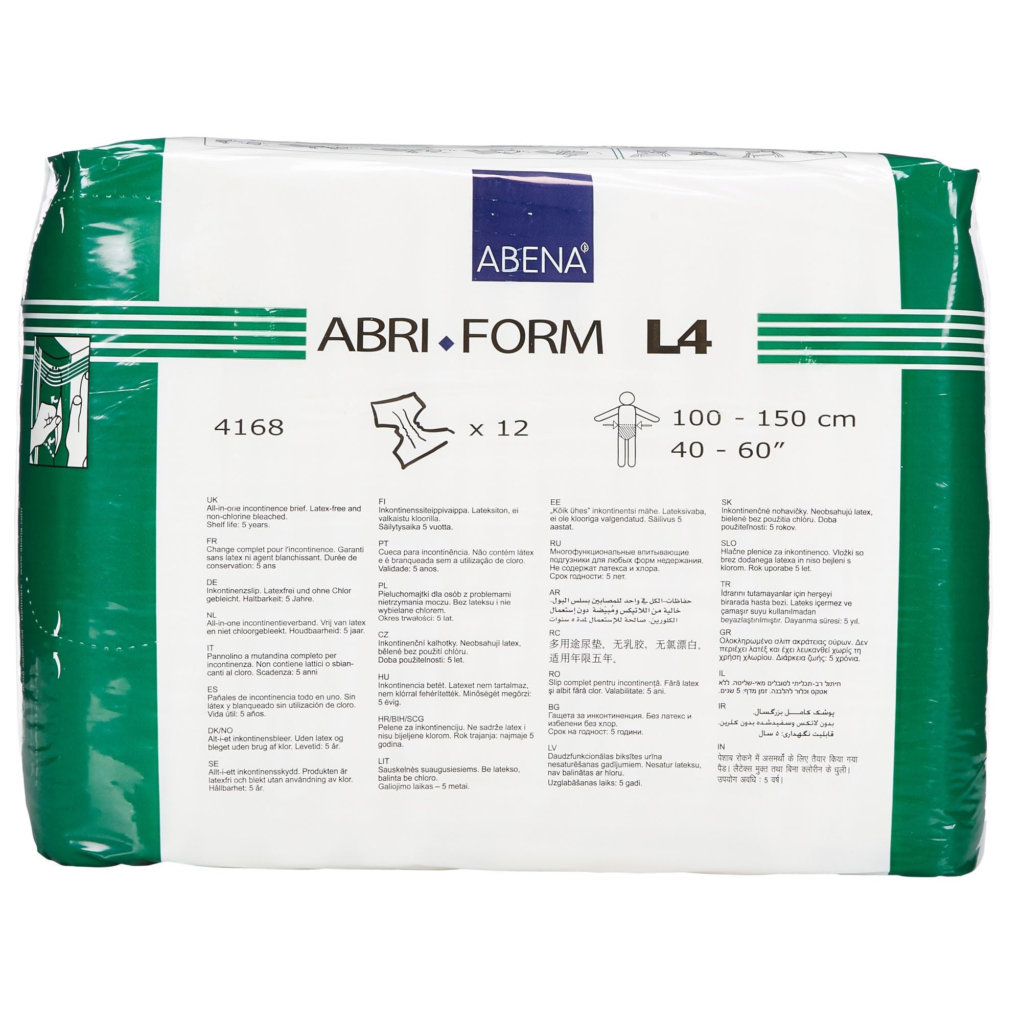 Abena producto en uso ajustado al cuerpo para comodidad y seguridad