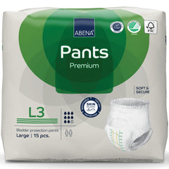 Abena Pants empaque frontal mostrando producto y beneficios