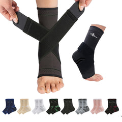 ABIRAM tobillera vista frontal con soporte uniforme