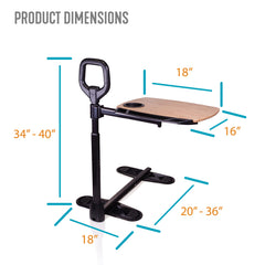 Able Life primer plano del mecanismo giratorio 360 grados para guardar