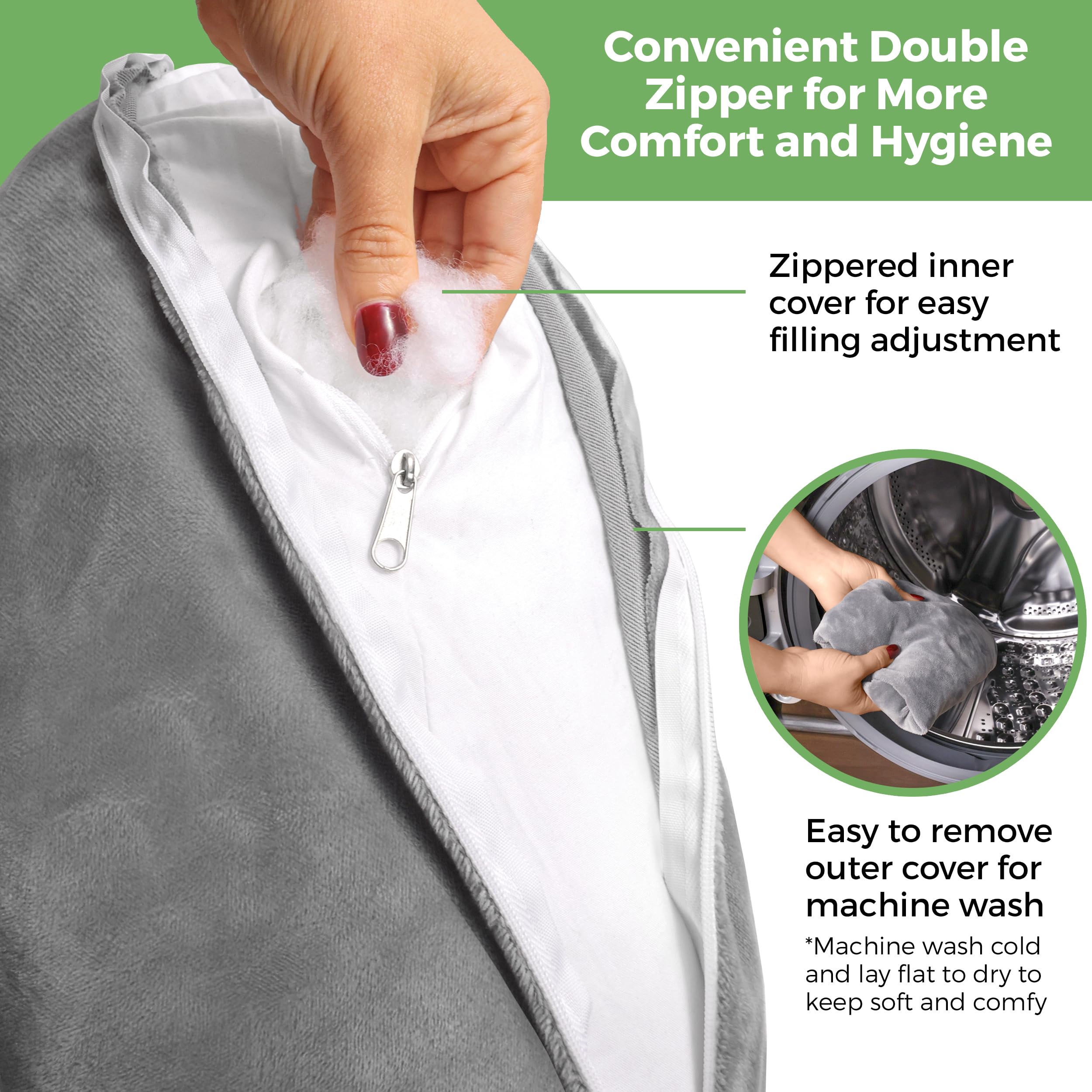 AbleUplift funda desmontable con doble cremallera para limpieza fácil