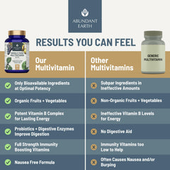 Abundant Earth mezcla de frutas y verduras orgánicas usada en la fórmula