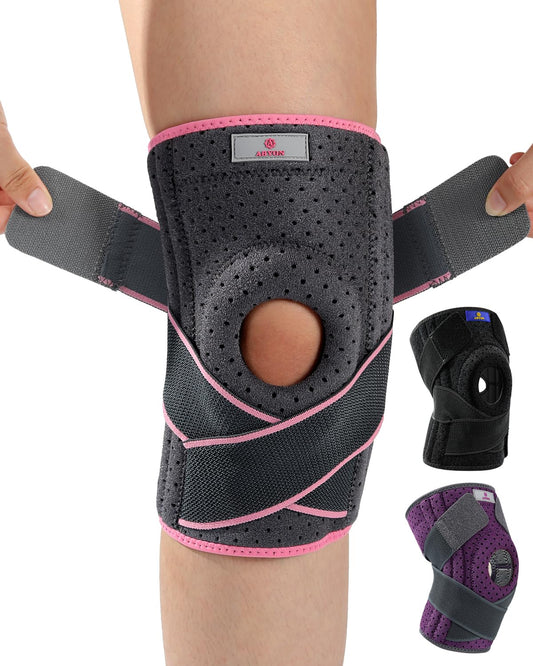 ABYON rodillera frontal empaquetada muestra soporte y compatibilidad FSA/HSA