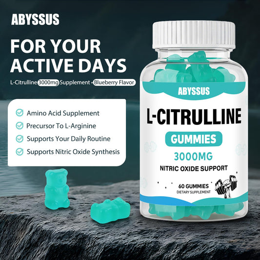 ABYSSUS primer plano de la textura de la gomita para fácil masticación