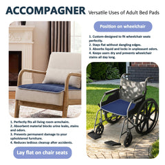 Accompagner protector junto a regla para comparar tamaño 24x24 pulgadas
