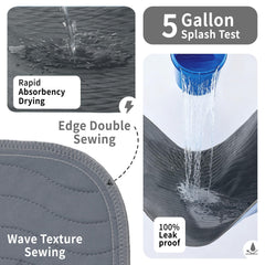 Accompagner protector colocado en cama de adulto para mayor comodidad