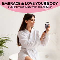 ACE NUTRITION producto en baño/lifestyle, contextualiza rutina de cuidado íntimo