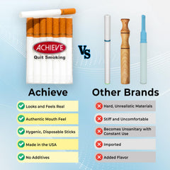 Achieve primer plano de la textura que imita cigarrillo para satisfacción táctil