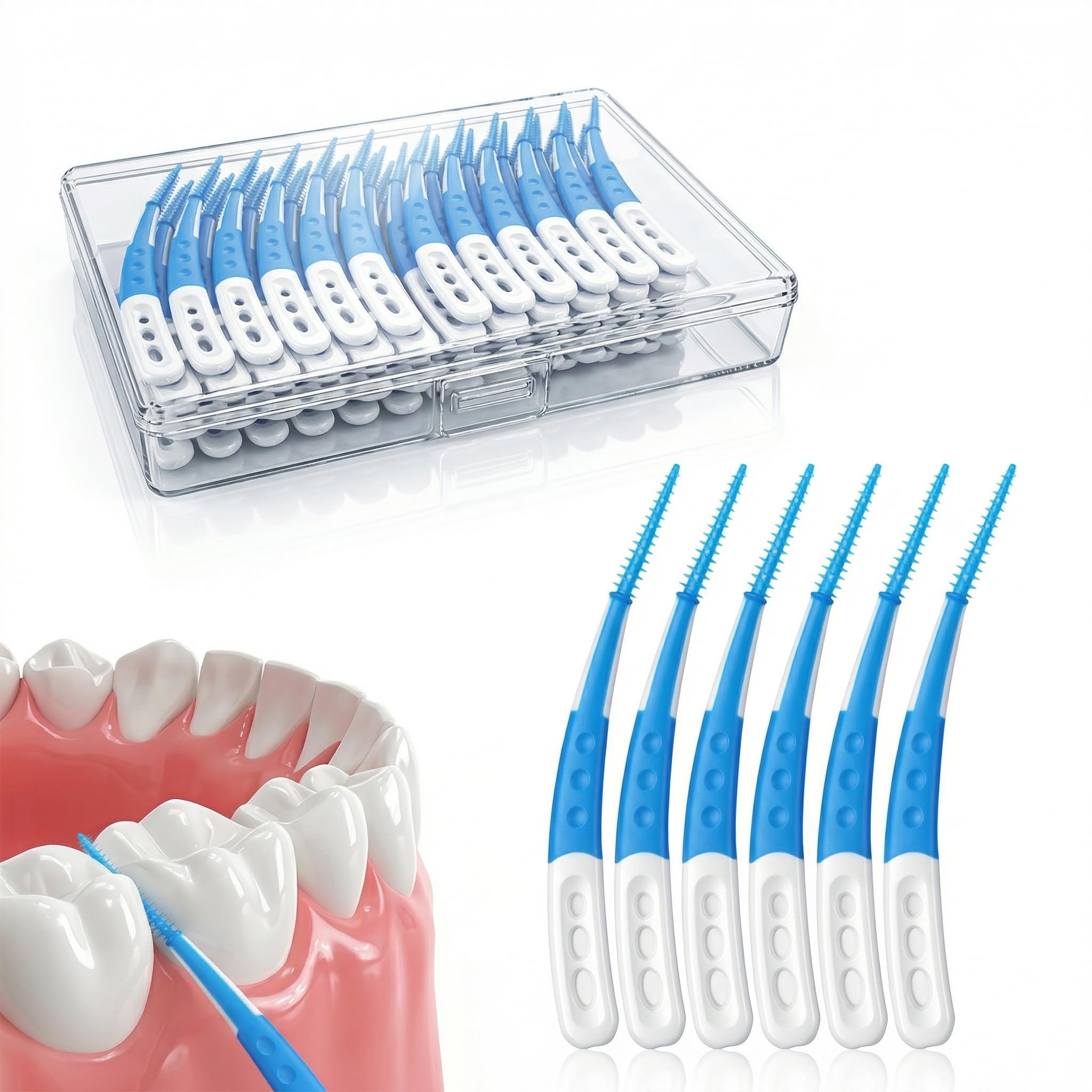 ACSKD empaque frontal azul que muestra 96 palillos, conveniencia inmediata