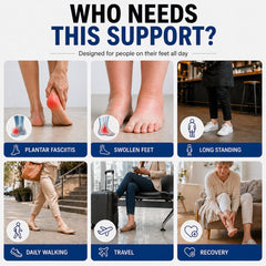 ACTINPUT tobillera dentro del zapato mostrando ajuste discreto y cómodo