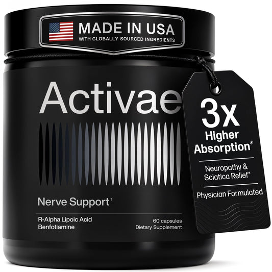 Activae envase frontal mostrando cápsulas y beneficios visibles