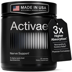 Activae envase frontal mostrando cápsulas y beneficios visibles