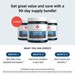 Persona tomando una cápsula diaria de ACTIVATEDYOU Esencial Skin Food.