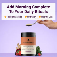 ACTIVATEDYOU producto en rutina de mañana, complementa un inicio saludable