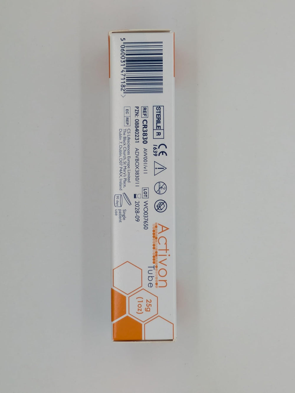 Uso de ActivOn Miel de Manuka 25 g en botiquín portátil, fácil dosificación