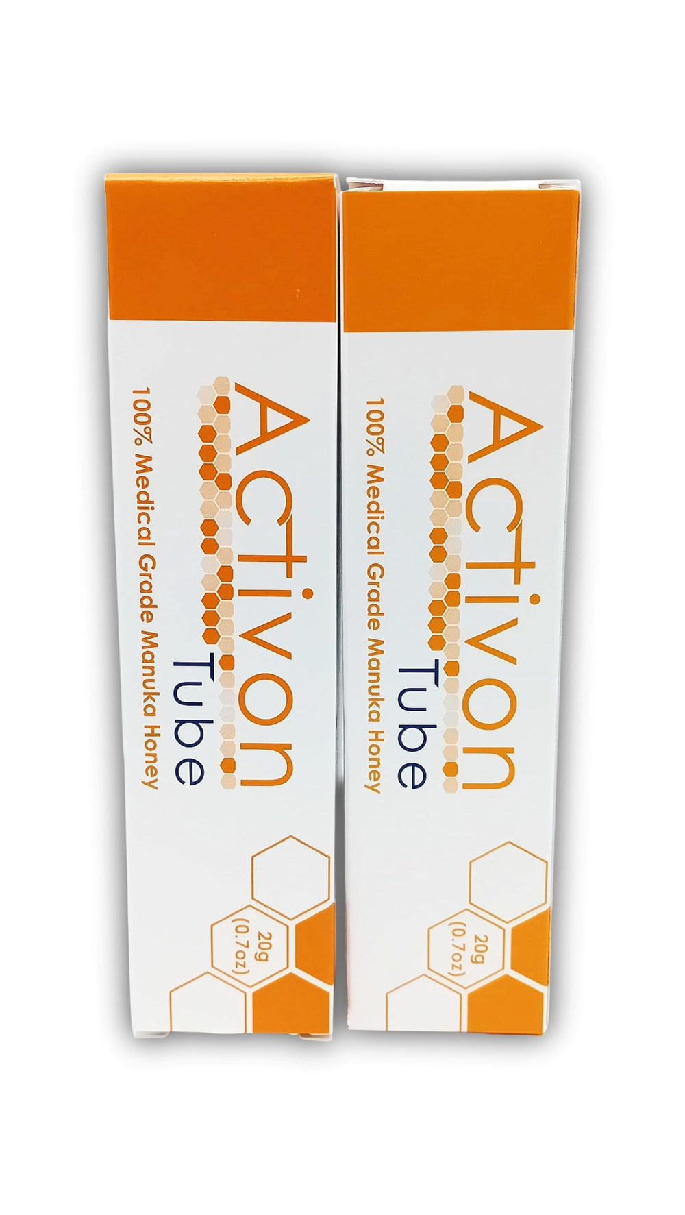 ActivOn frasco frontal de Miel de Manuka 25 g, presentación doble práctica