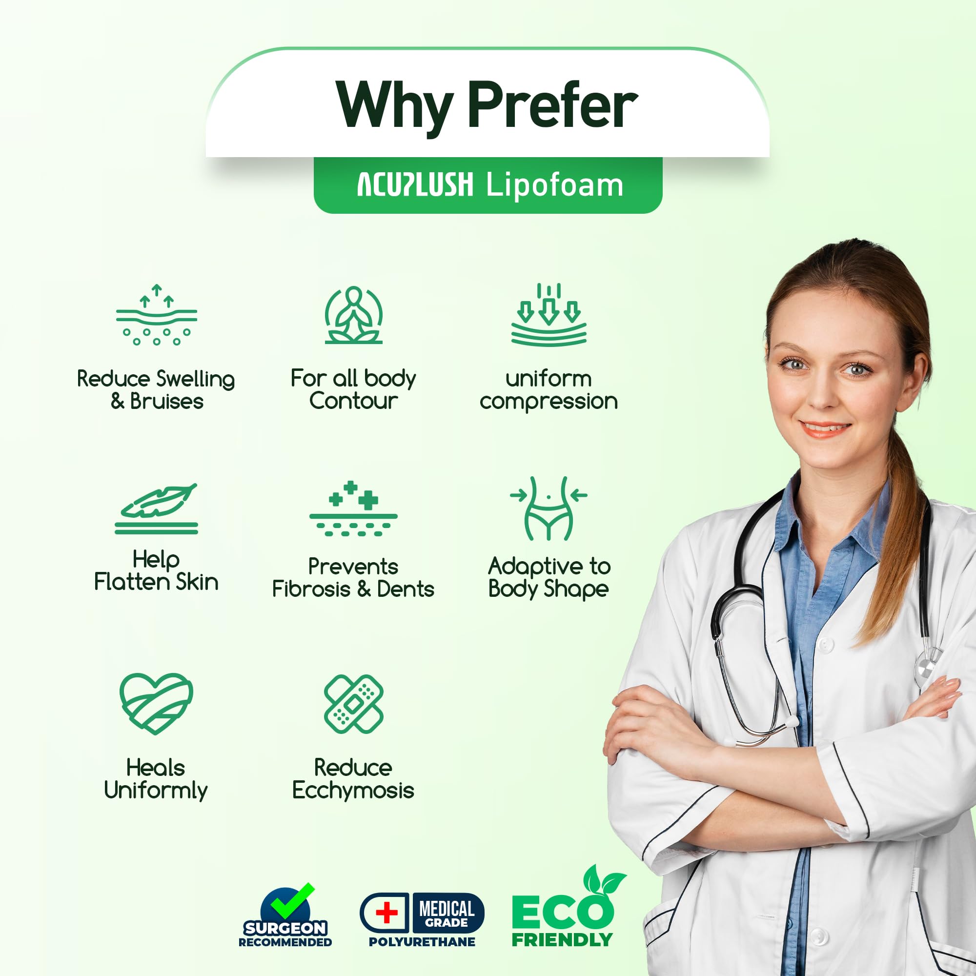 ACUPLUSH plancha en entorno de recuperación con ropa cómoda, seguridad y apoyo
