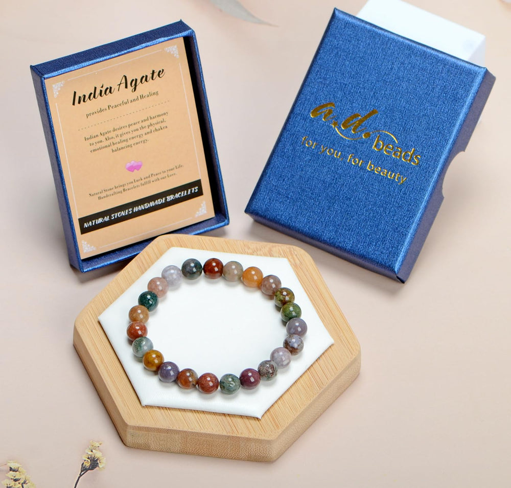 AD Beads comparación de tamaños de cuentas muestra opciones 4 a 12 mm