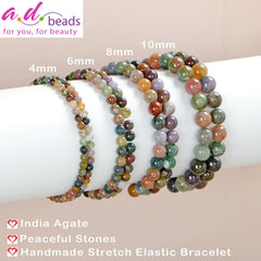 AD Beads textura de cuentas 4mm detalle de superficie y acabado atractivo