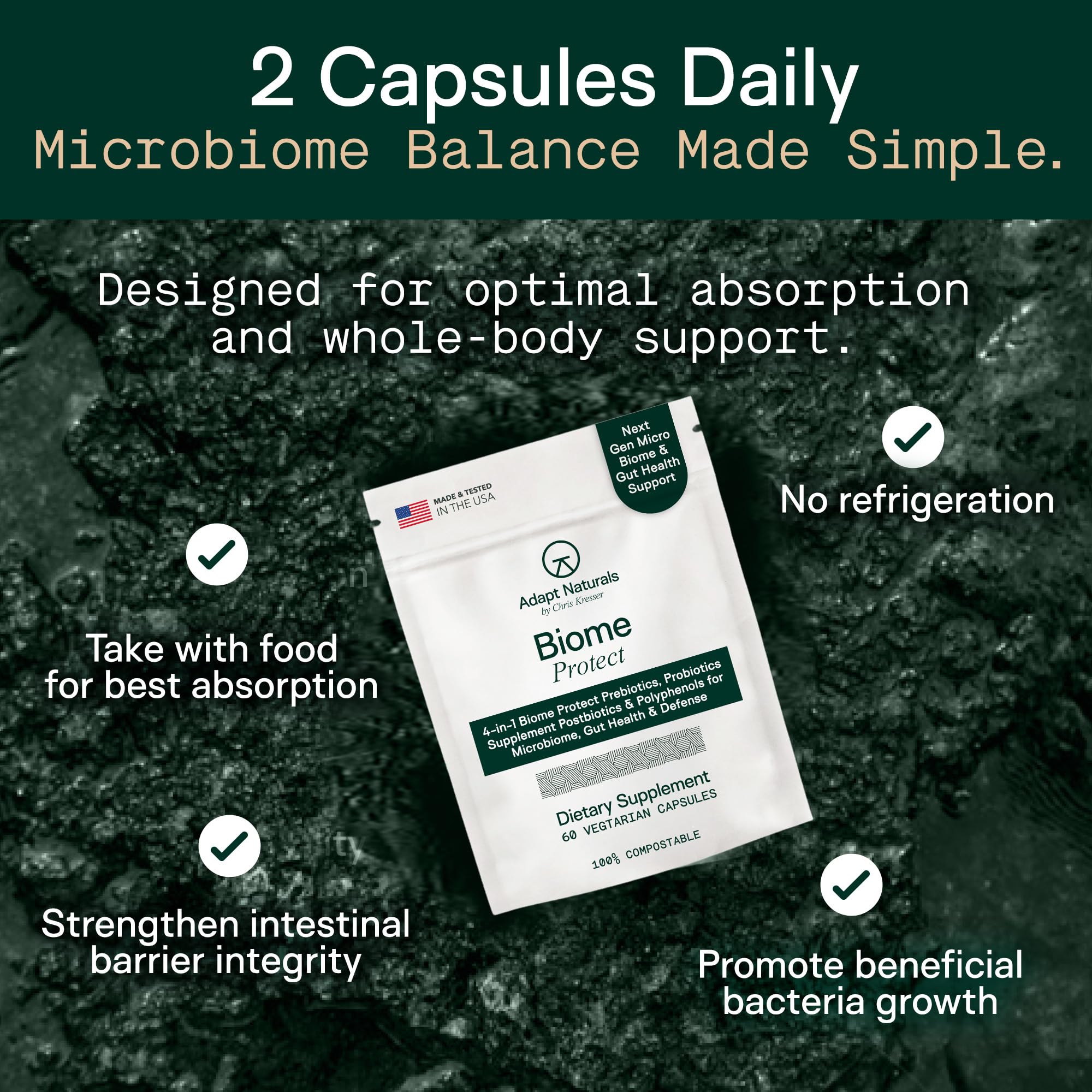 ADAPT NATURALS fuentes vegetales de polifenoles mostrando origen natural