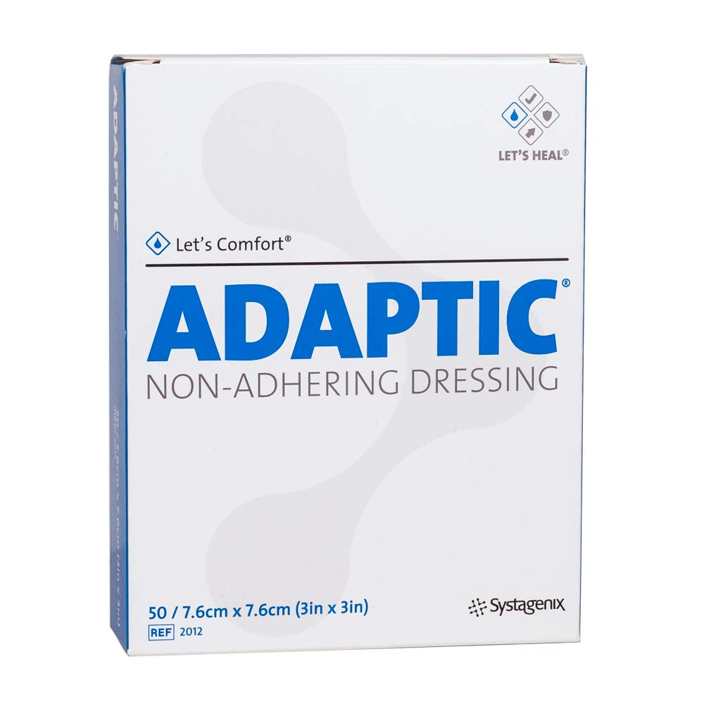 Adaptic primer plano de la malla impregnada que facilita curas menos dolorosas