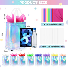 Addblu primer plano de textura holográfica de la bolsa mostrando brillo y atractivo visual