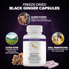 Addictive Wellness cápsulas en mano para una toma diaria sencilla