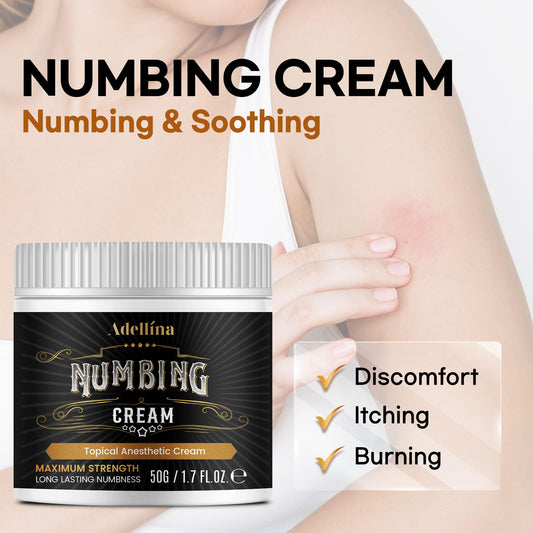 Adellina textura cremosa en primer plano, fácil absorción y tacto suave