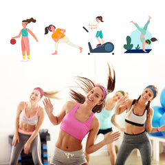 ADMITRY prewrap usado como banda para el cabello, sujeta y cómoda