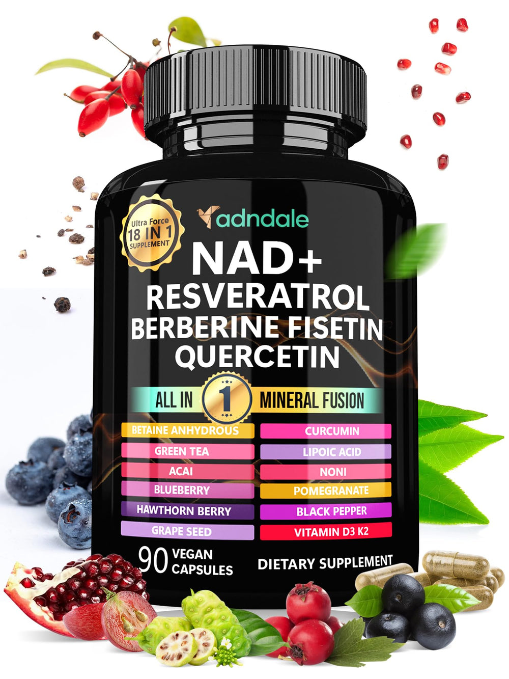 Adndale frente del producto mostrando el envase y beneficios claros